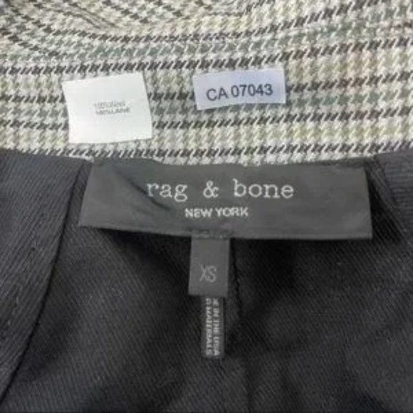 RAG & BONE Reversible Car Coat Black/100% Wool Houndstooth Jacket NWT MSRP$895 - Picture 14 of 14